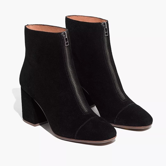 Madewell Shoes - Madewell Amalia Suede Zip Front Booties